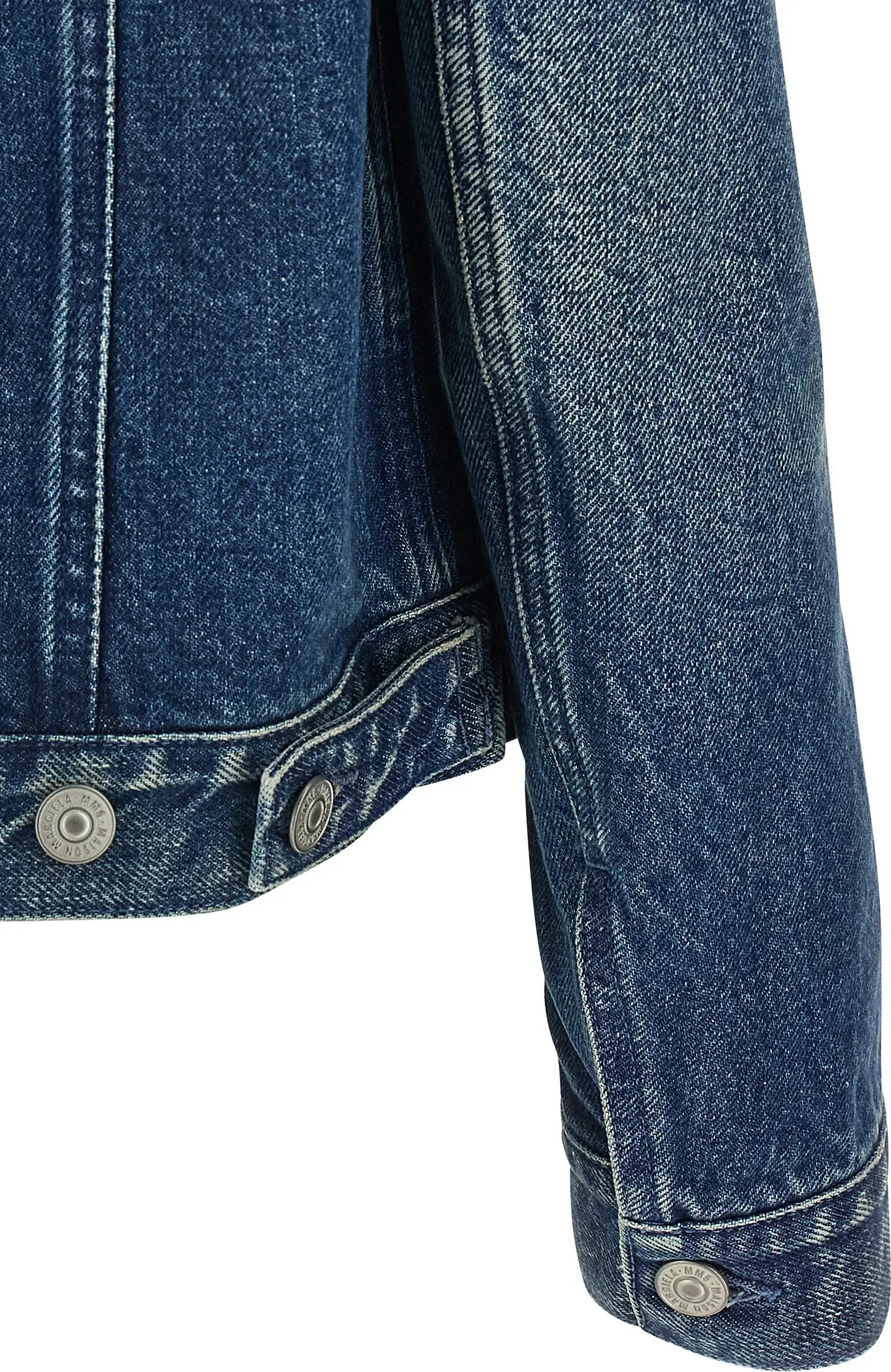 Blue Cotton Denim Jacket MM6 Maison Margiela