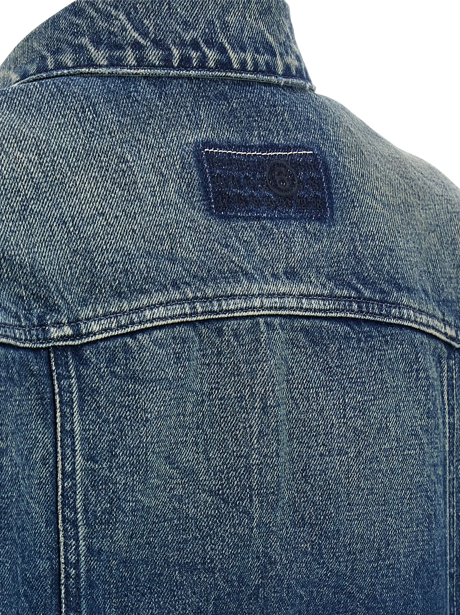 Blue Cotton Denim Jacket MM6 Maison Margiela