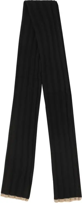 Brunello Cucinelli Qora Kashmir Sharf