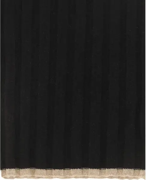 Brunello Cucinelli Qora Kashmir Sharf