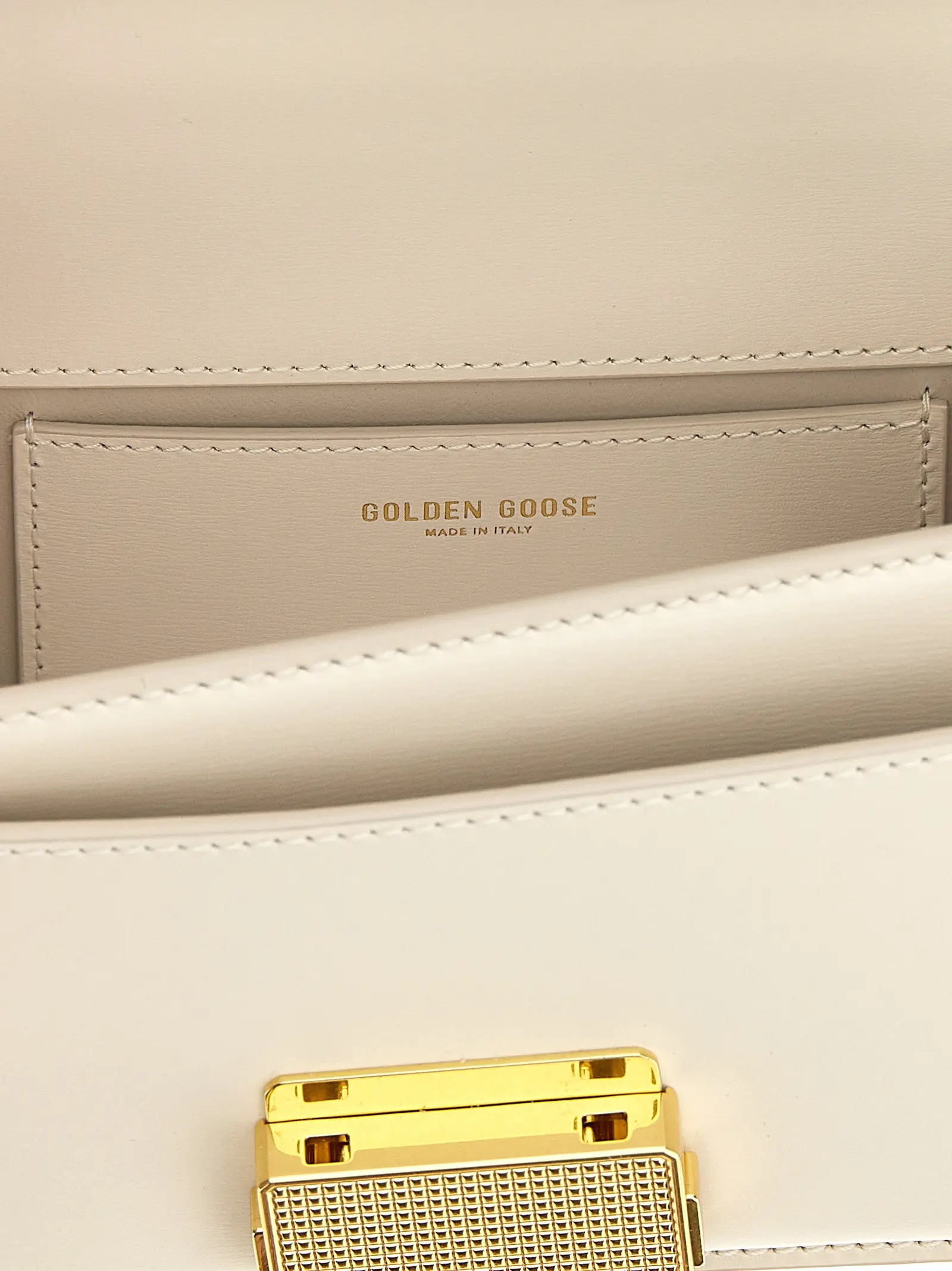 Белая кожаная сумка Golden Goose