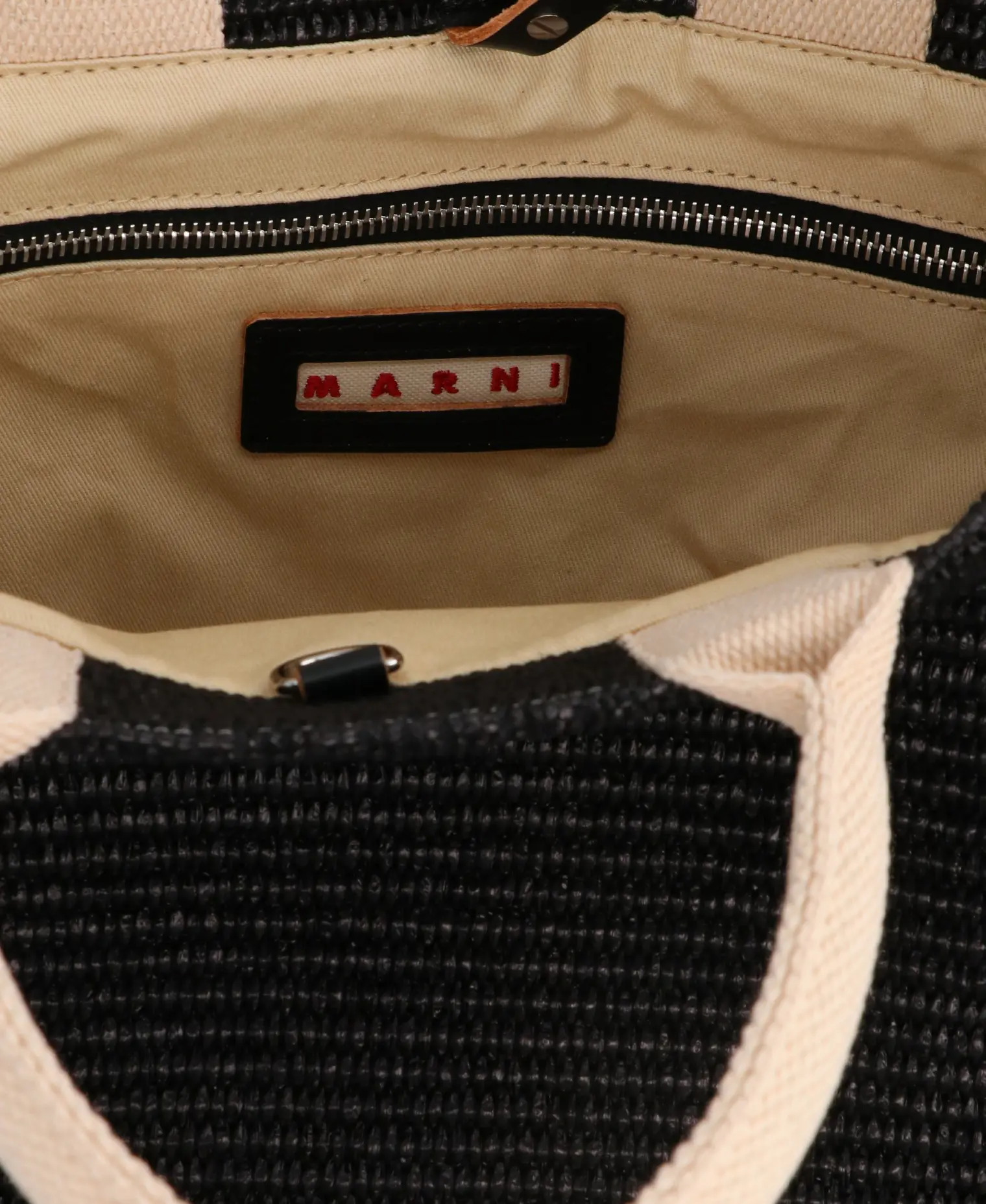 Tote Bag Marni Black Cotton