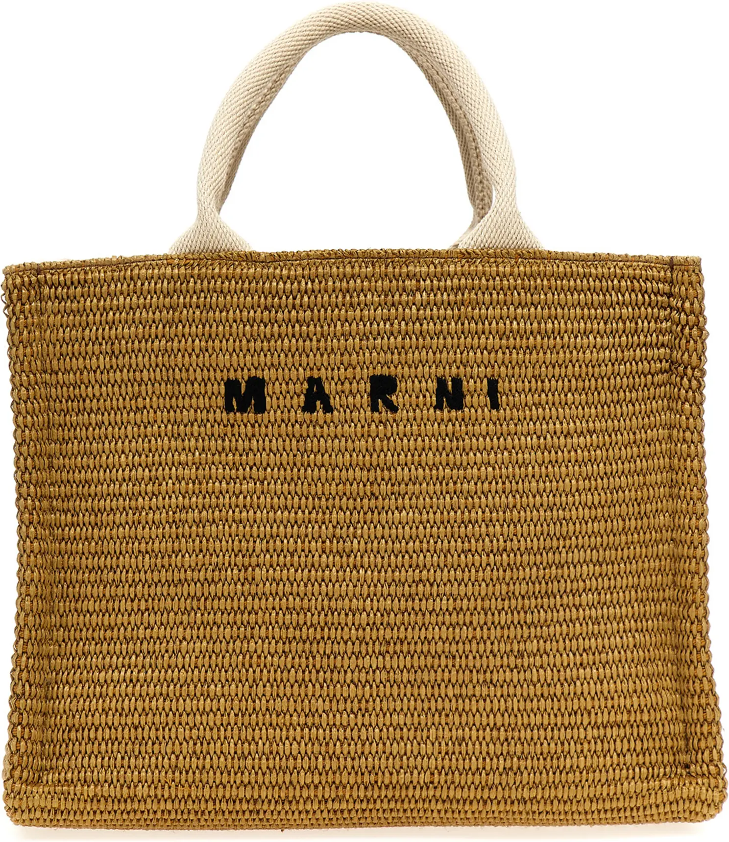 Tote Bag Marni Beige Cotton Tote Bag