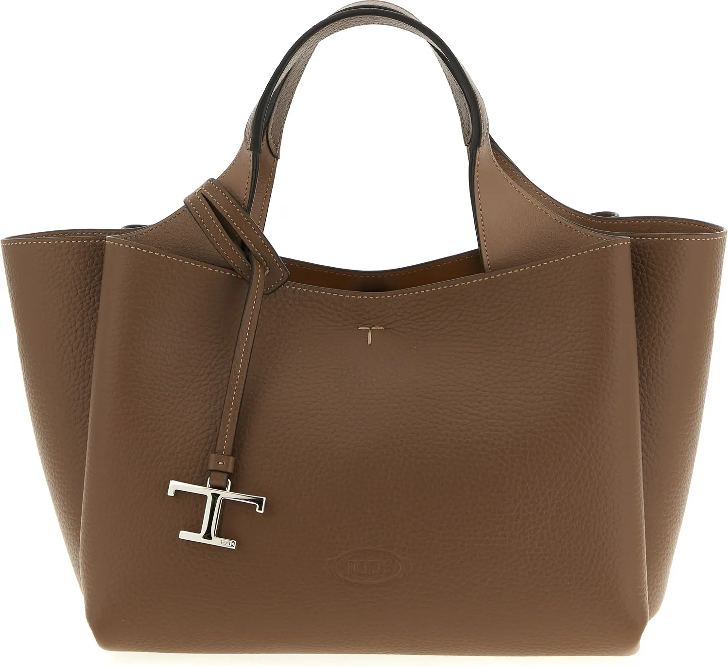 Коричневая сумка Tods из телячьей кожи