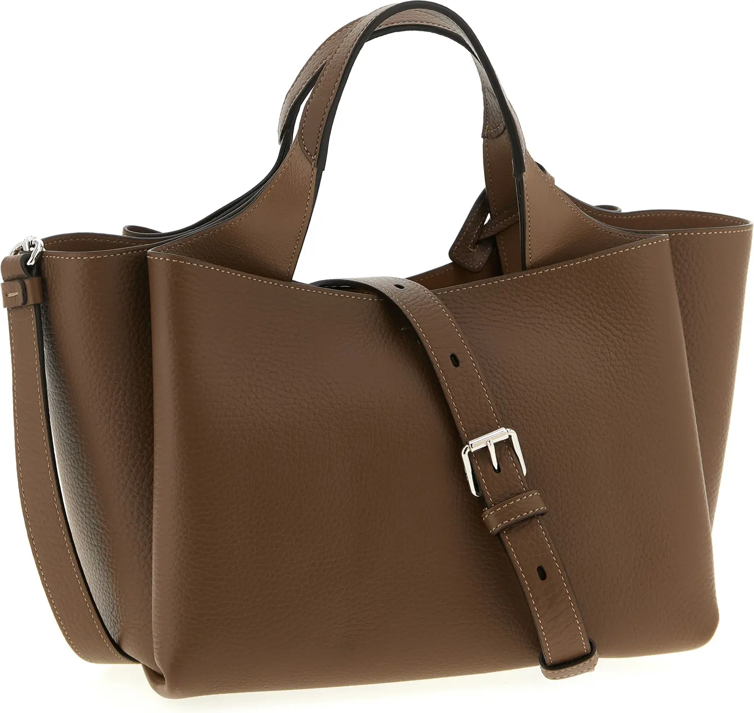 Коричневая сумка Tods из телячьей кожи