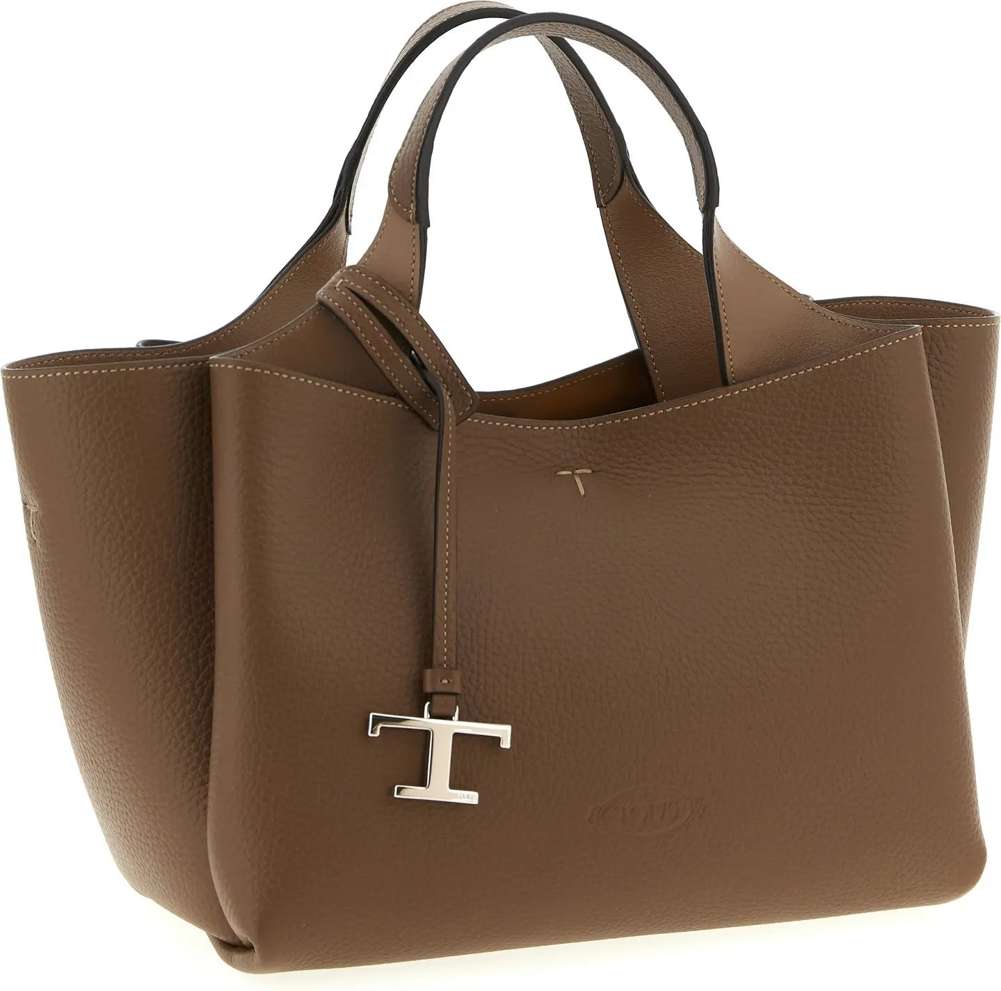 Коричневая сумка Tods из телячьей кожи