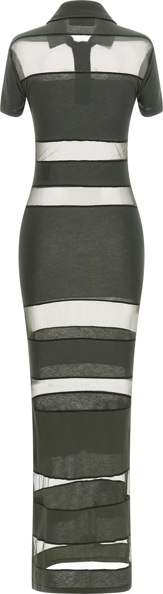 Striped Sheer Polo Dress Coperni