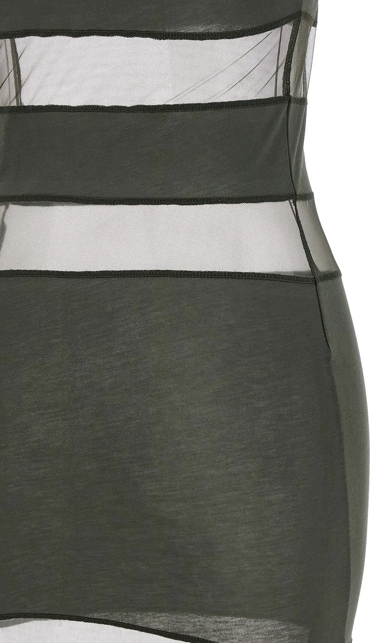 Striped Sheer Polo Dress Coperni