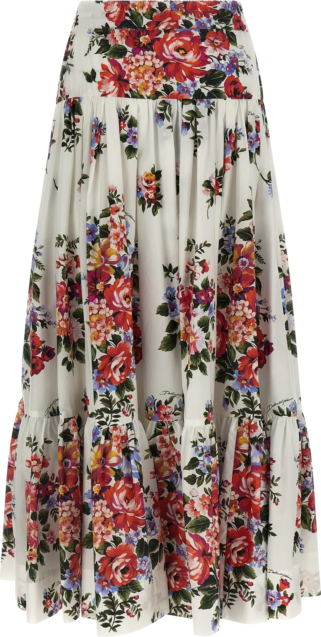 Oq paxta mini yubka Dolce & Gabbana