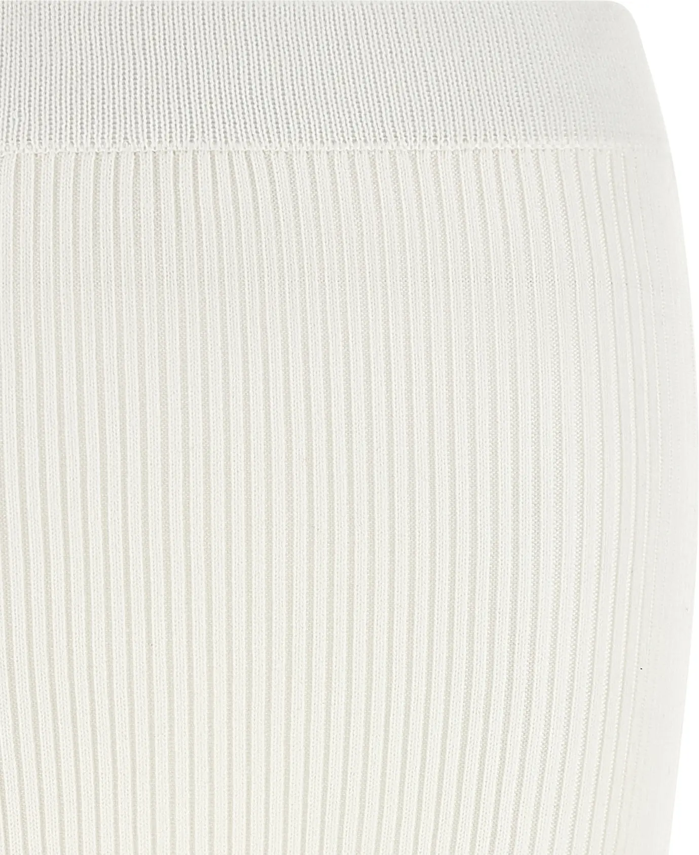 White Organic Cotton Midi Skirt GANNI