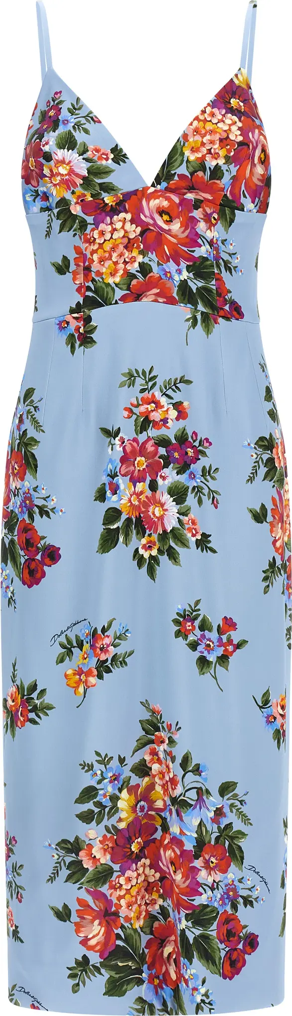 Viscose Midi Dress Dolce & Gabbana