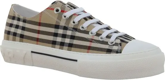 Jigarrangli Burberry Karton Krossovkalar