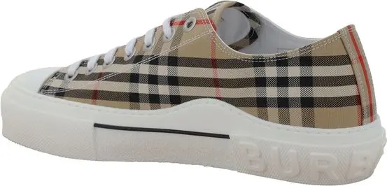 Jigarrangli Burberry Karton Krossovkalar