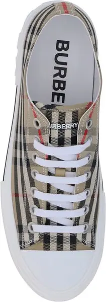 Jigarrangli Burberry Karton Krossovkalar