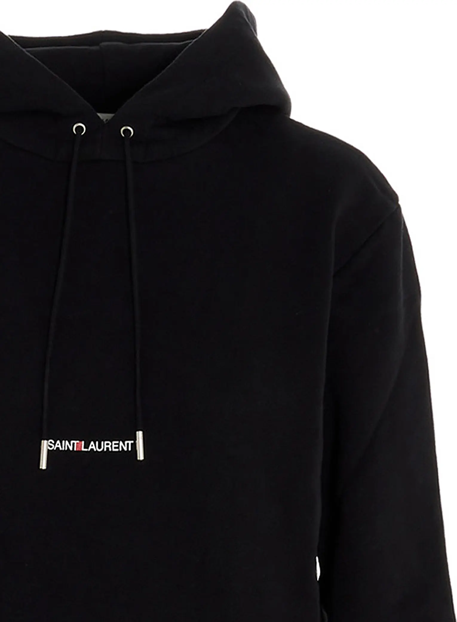 Черная хлопковая толстовка Saint Laurent