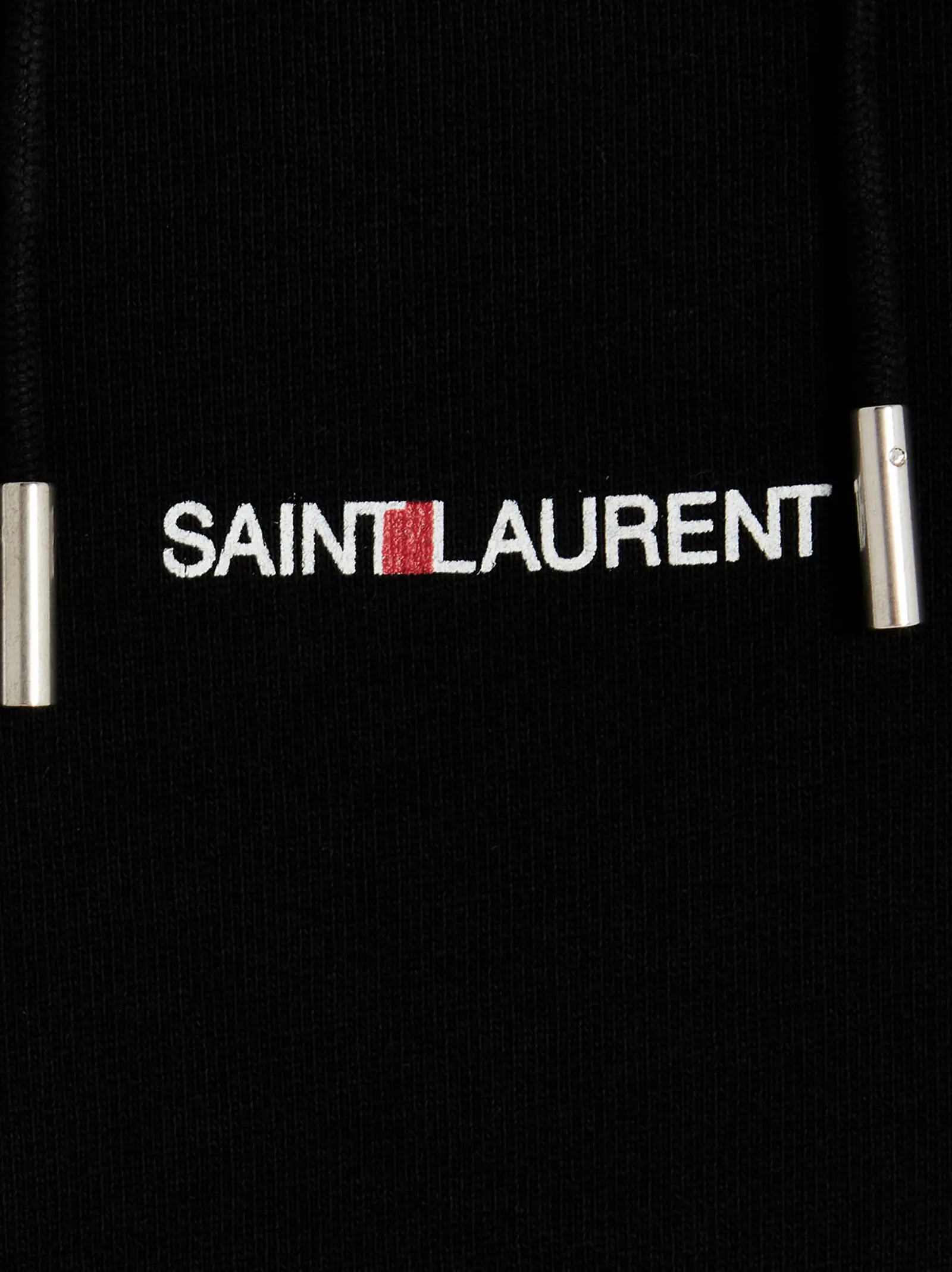 Черная хлопковая толстовка Saint Laurent