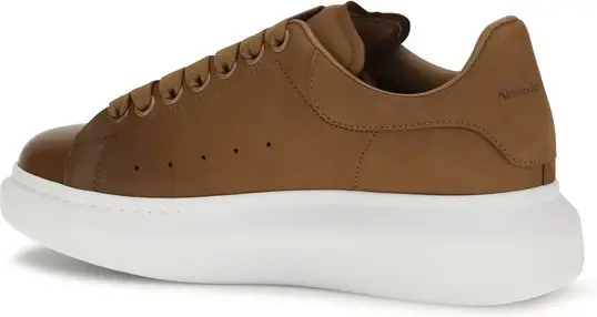 Кроссовки Alexander McQueen Коричневая телячья кожа Bos Taurus Chunky Sneakers