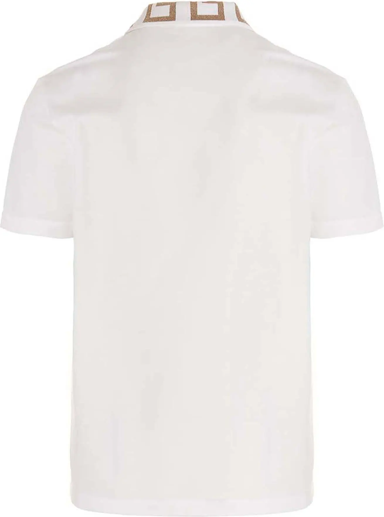 Polo Shirt Versace White Cotton