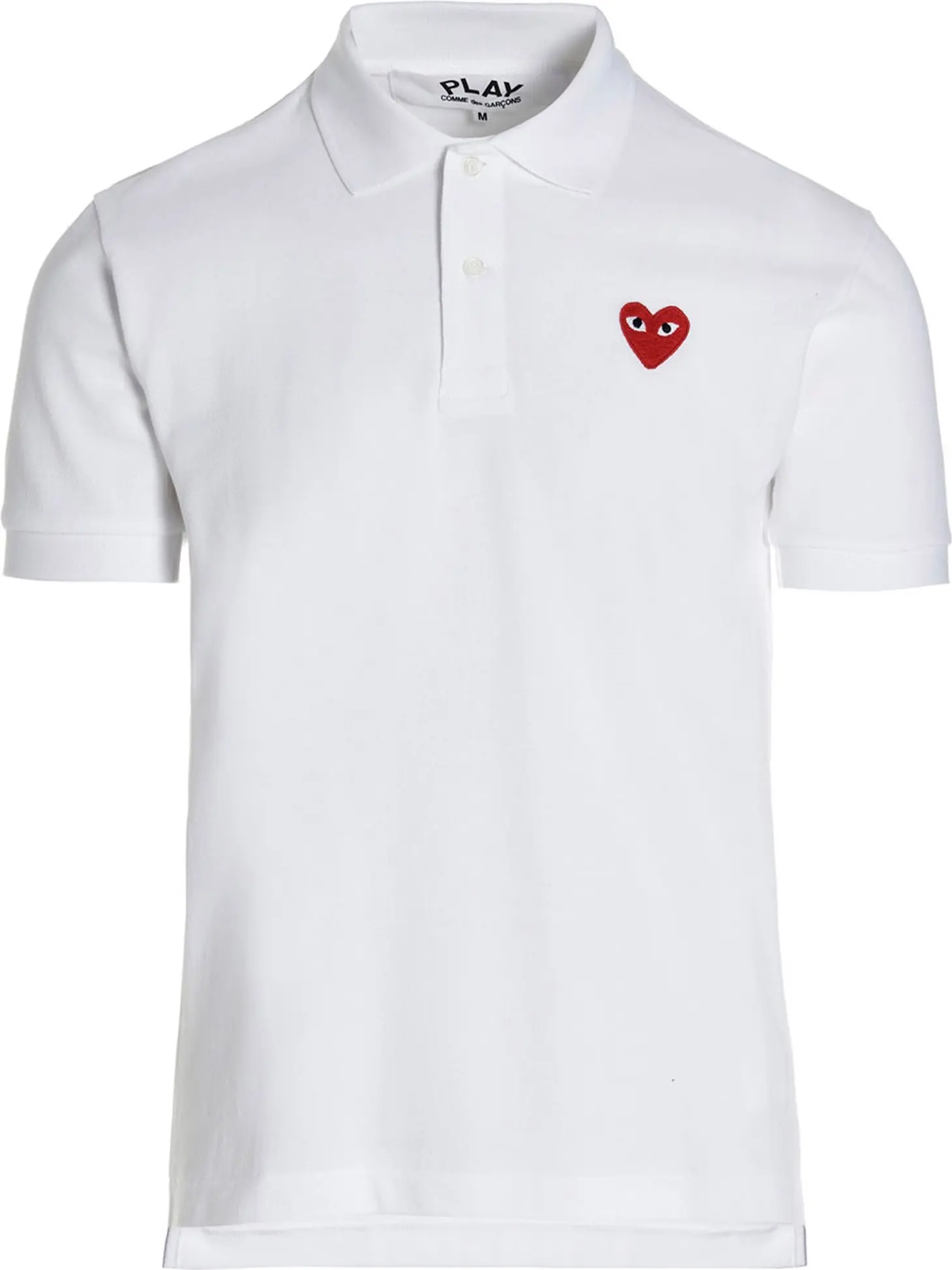 Polo Shirt Comme Des Garçons Play Белая Хлопковая