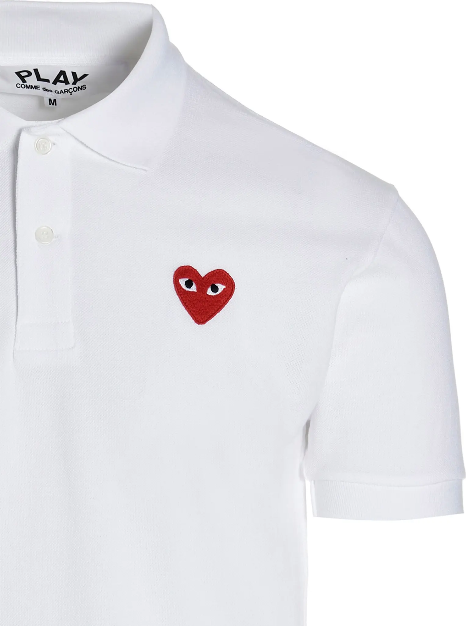 Polo Shirt Comme Des Garçons Play Белая Хлопковая