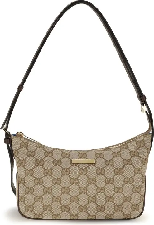 Shoulder Bag Gucci Beige Fabric Handbag