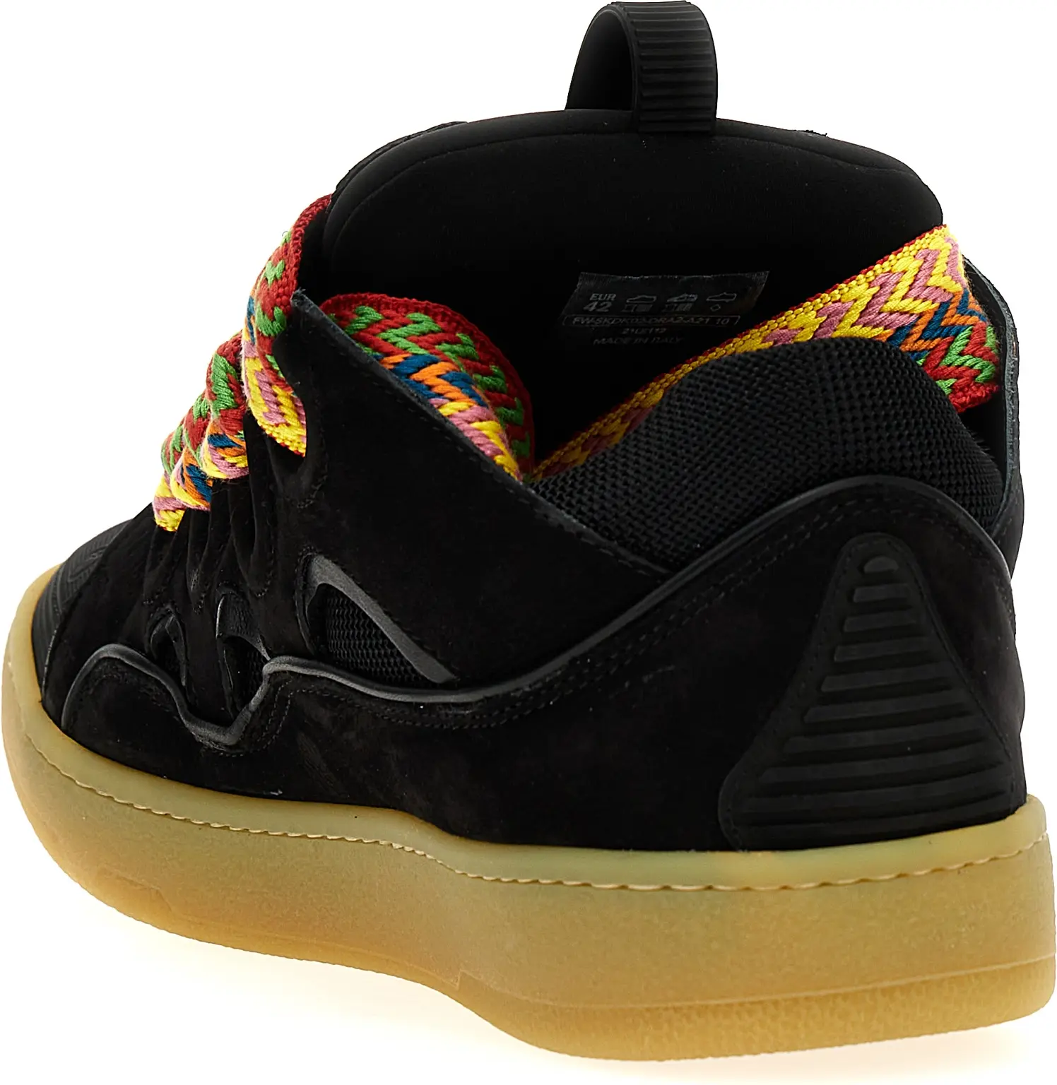 Кроссовки Lanvin Черная телячья кожа Chunky Sneakers