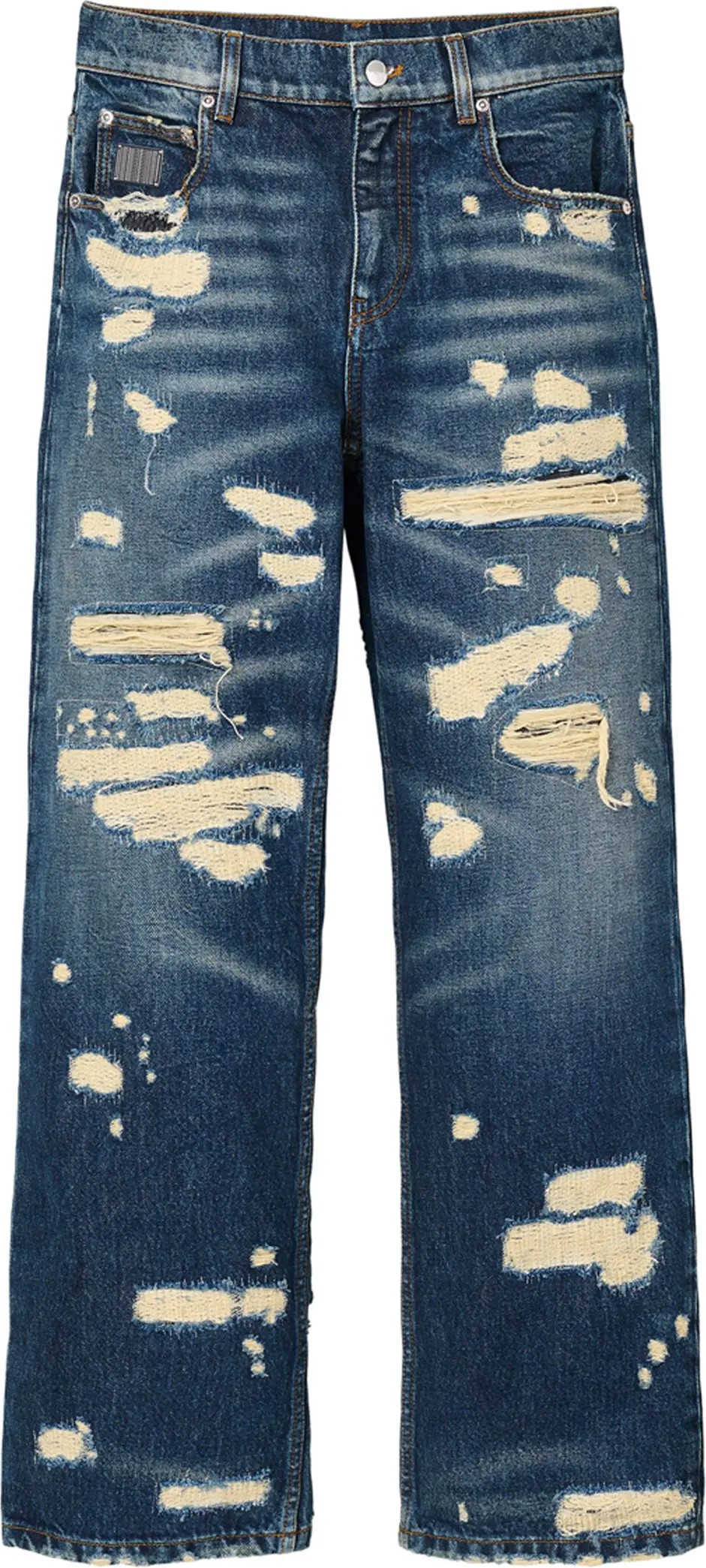 The Marc Jacobs ko'k paxta to'g'ri oyoqli jinsi