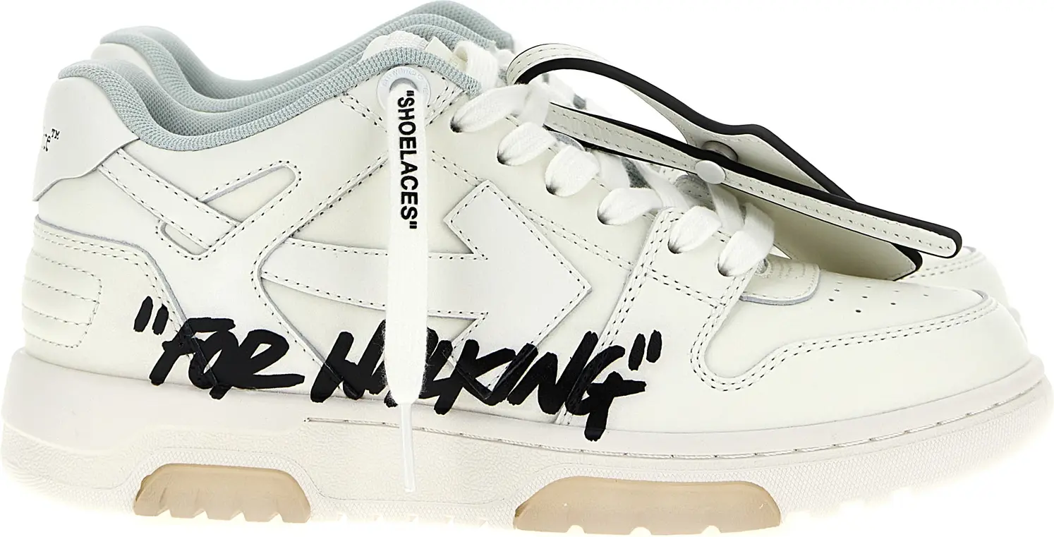 Ikki rangli sigir terisidan yasalgan pastki krossovkalar Off-White