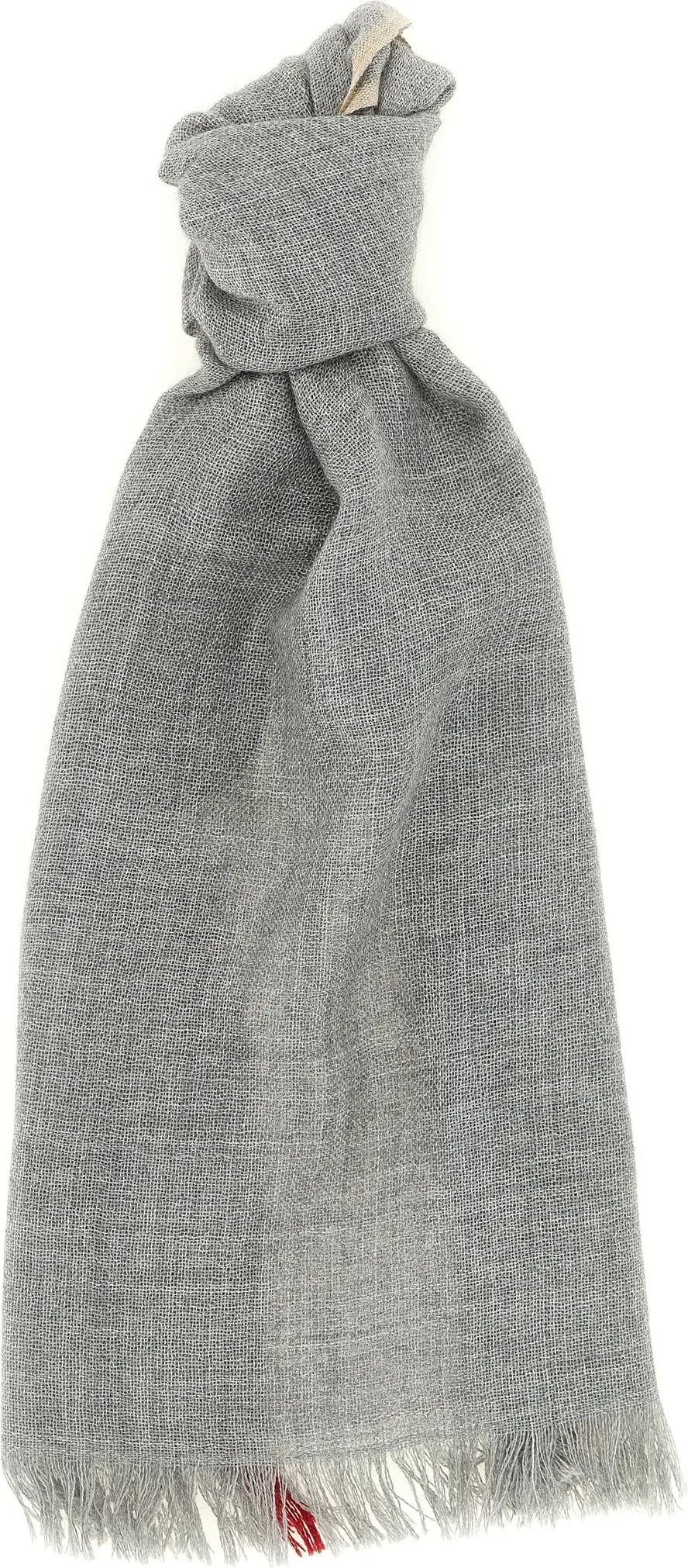 Gray Virgin Wool Scarf Brunello Cucinelli
