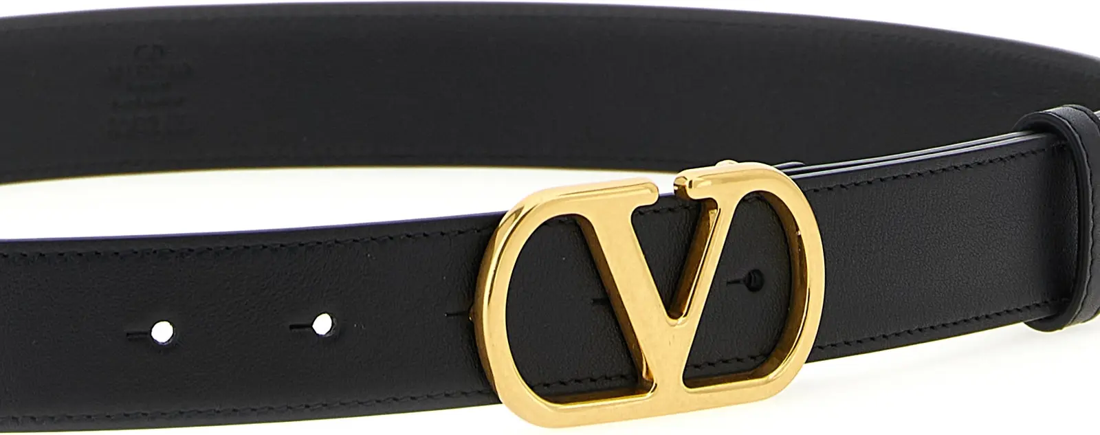 Ремень Valentino Garavani Черная телячья кожа