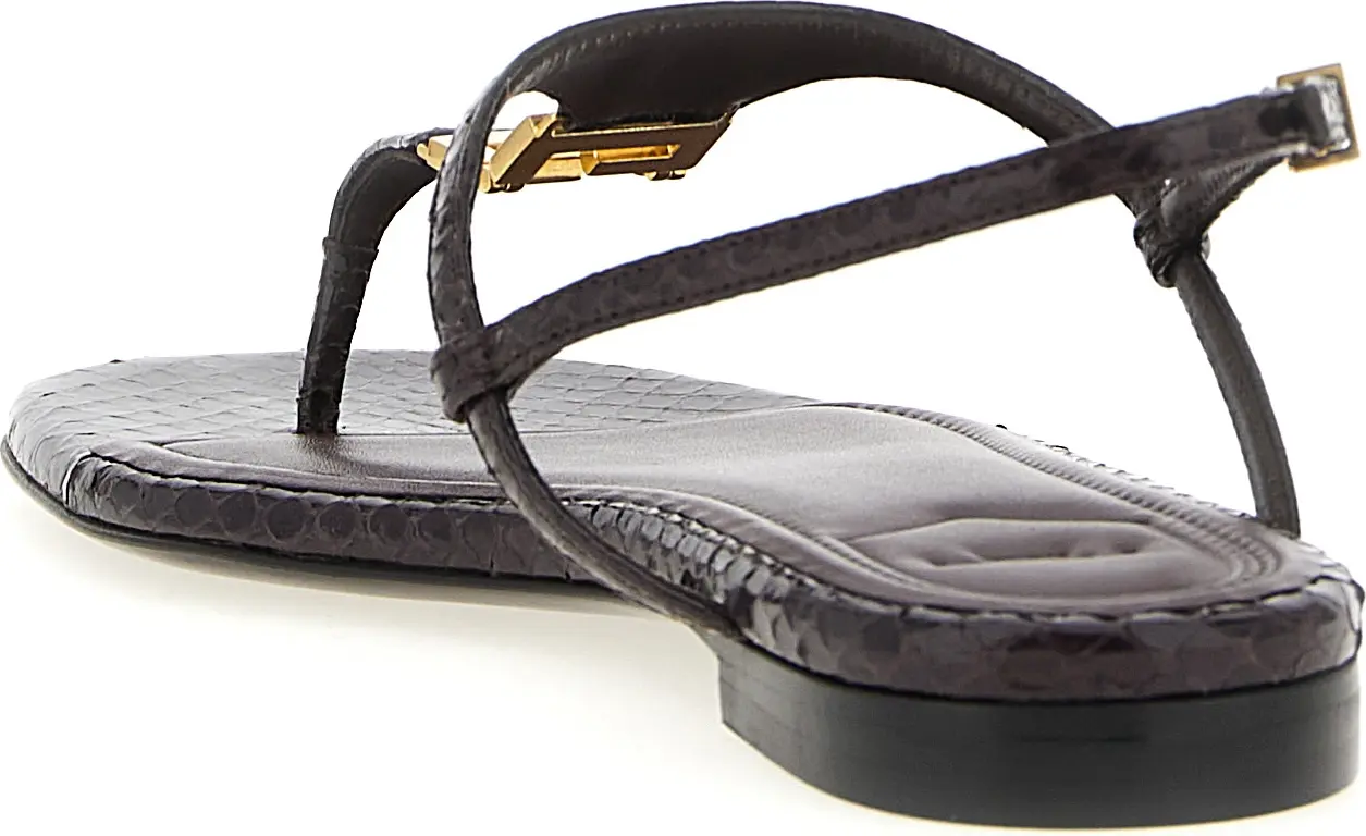 Fendi FFold Ayers Thong Sandals