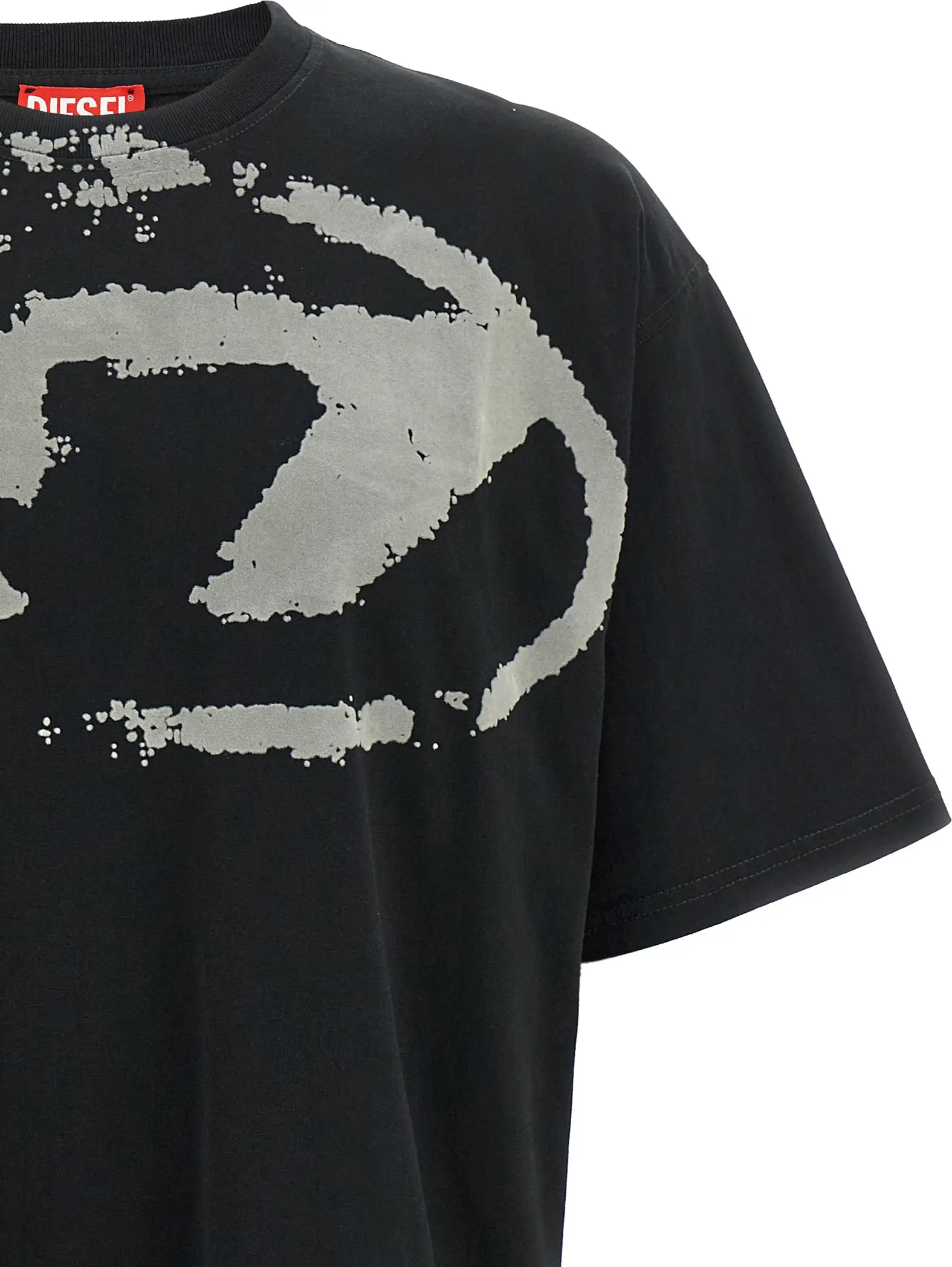 T-shirt Diesel Black Cotton T-Shirt