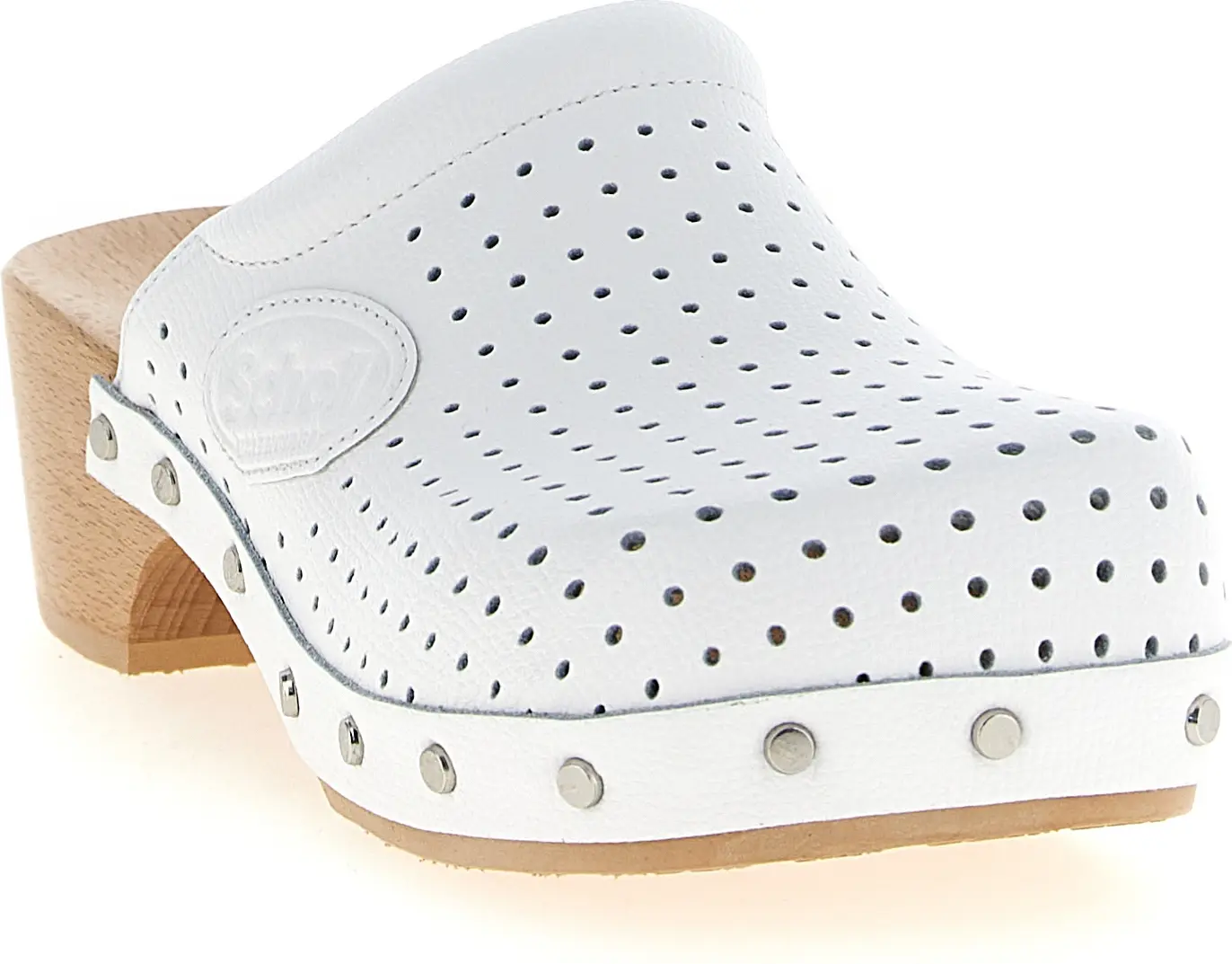 Clogs Balenciaga White Calfskin