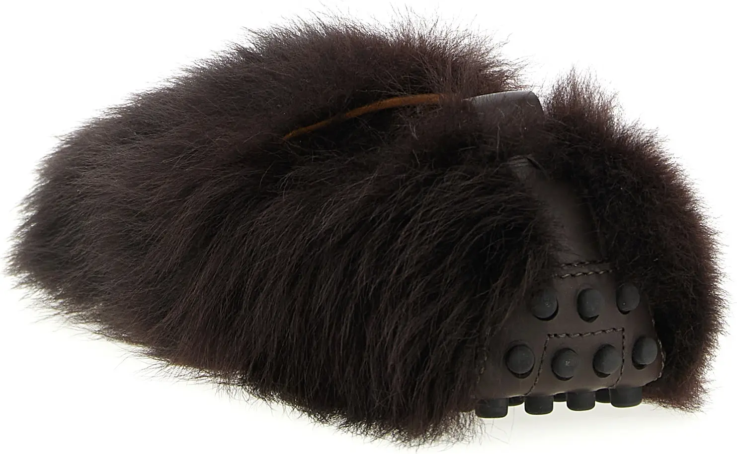 Brown Lamb Leather Slip-On Loafers Tods