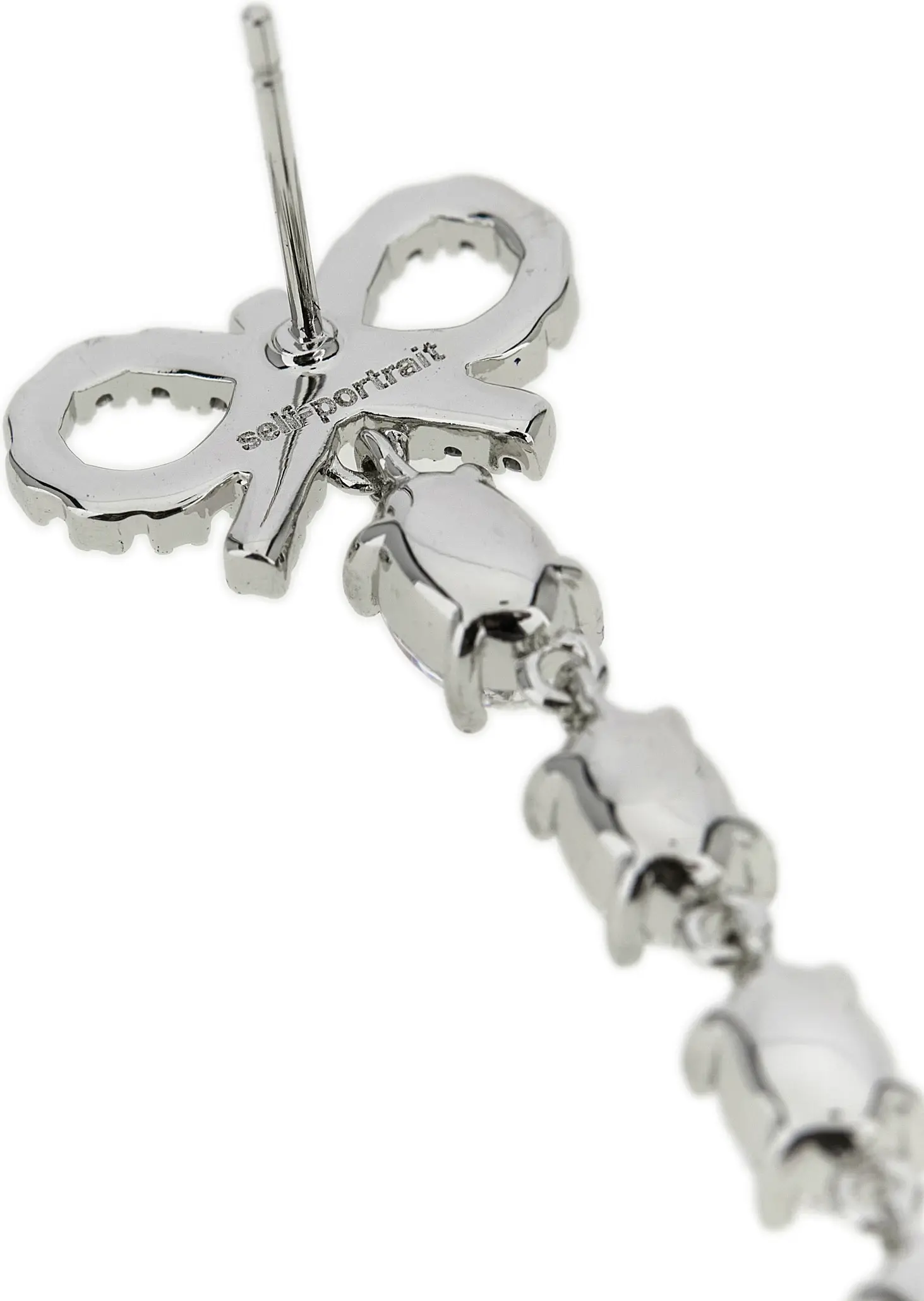 Earrings Self-Portrait Bow Pearl Droplet