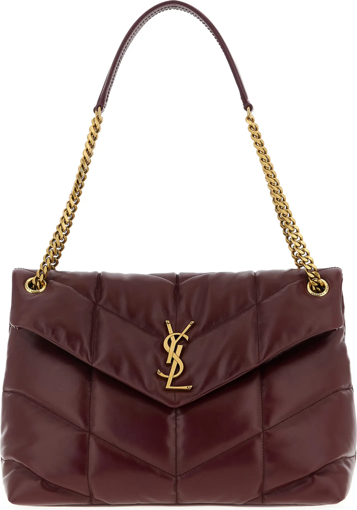 Сумка через плечо Saint Laurent Bordeaux из телячьей кожи