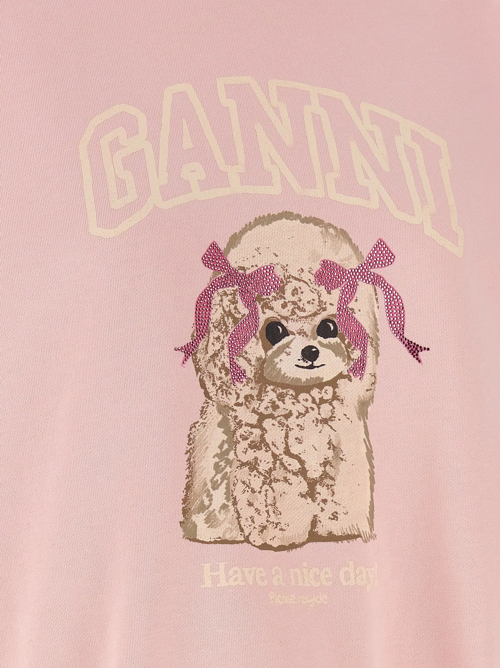 Свитшот GANNI Multicolor Organic Cotton Sweatshirt