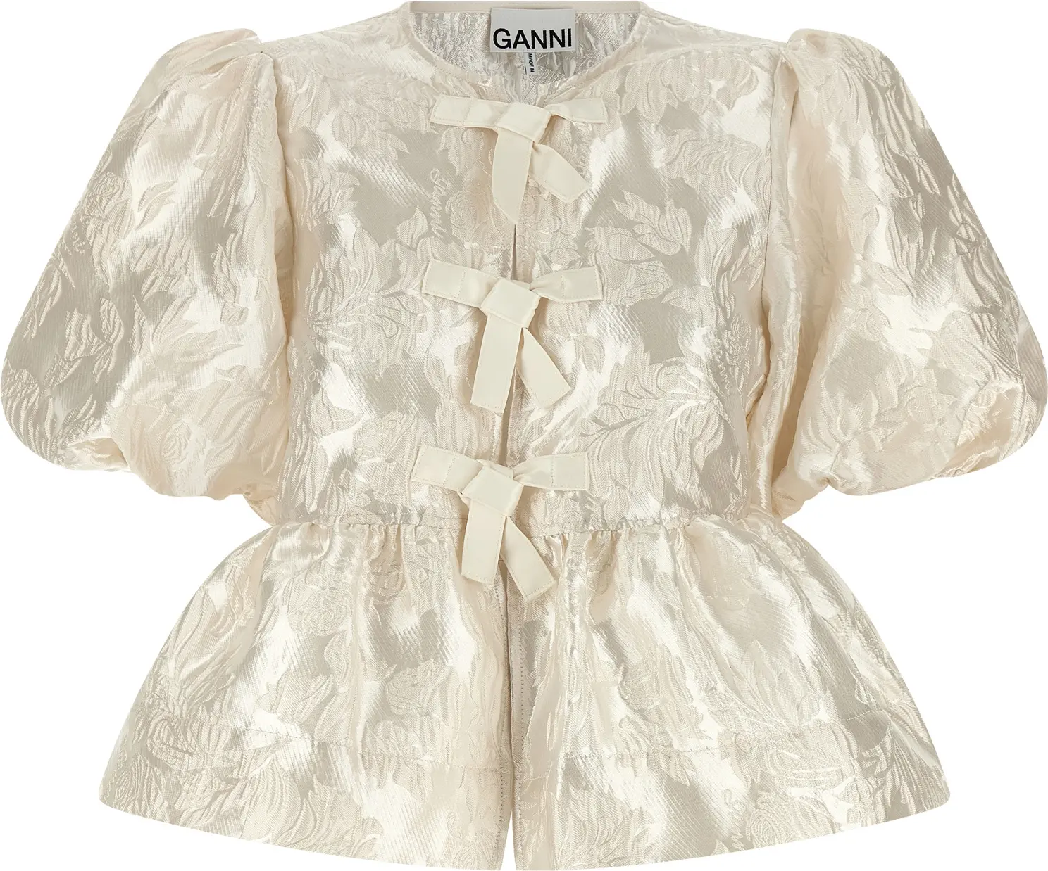 Blouse GANNI Satin Peplum
