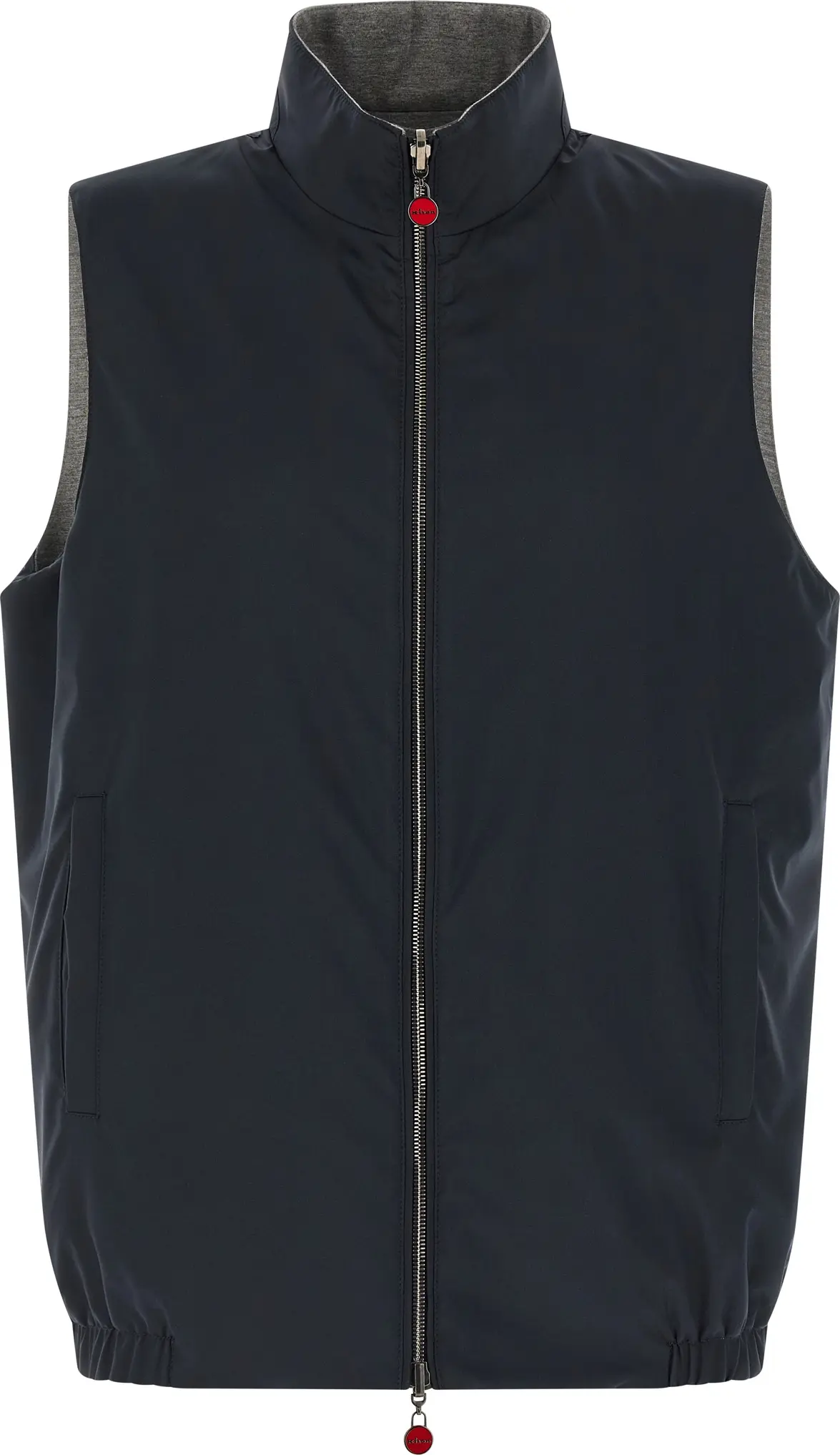 Blue Cotton Sleeveless Jacket Kiton