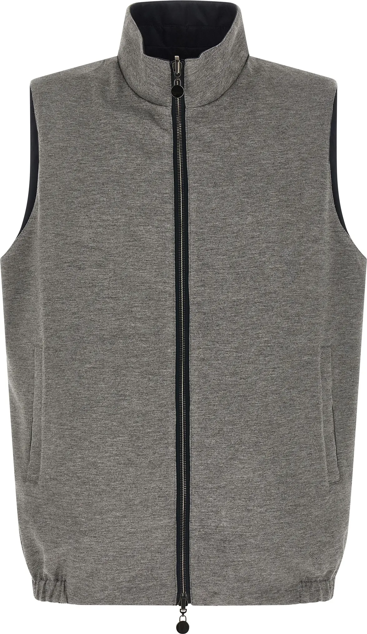 Blue Cotton Sleeveless Jacket Kiton