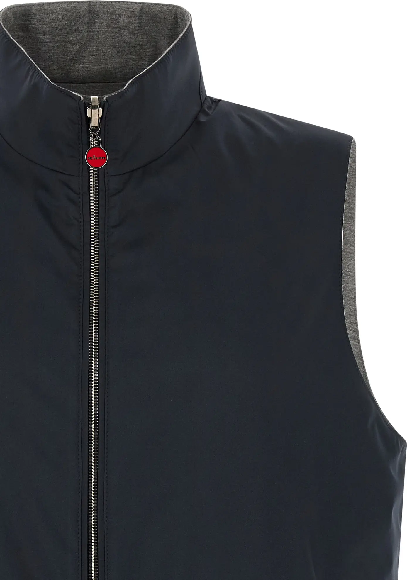 Blue Cotton Sleeveless Jacket Kiton