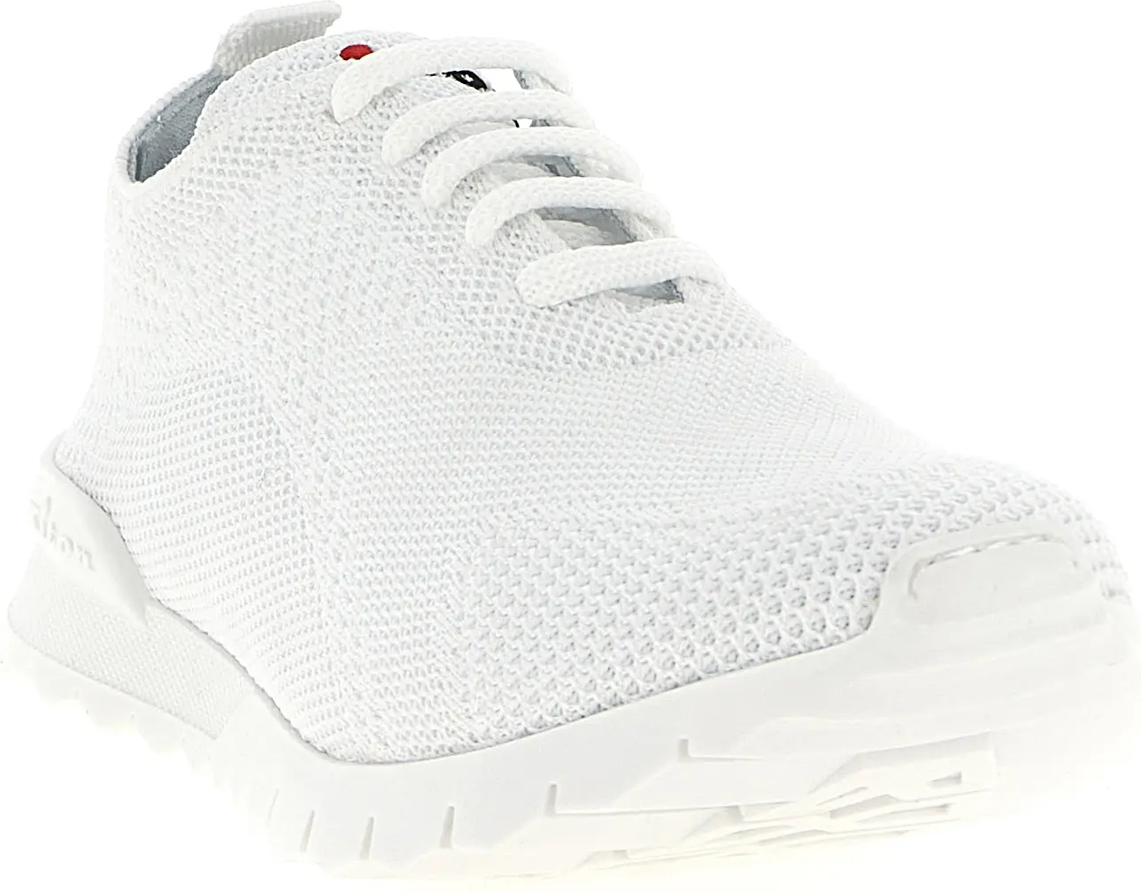 White Cotton Athletic Sneakers by Kiton