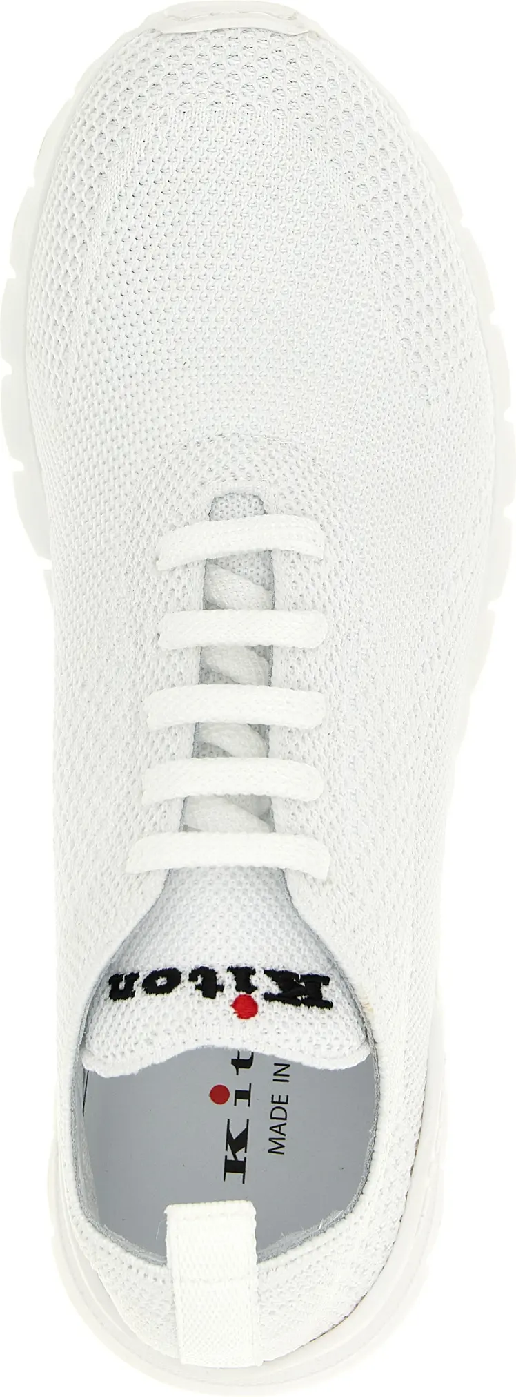 White Cotton Athletic Sneakers by Kiton