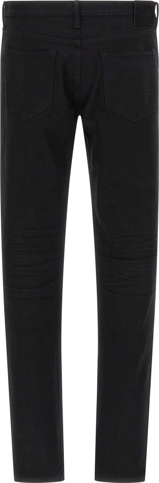 Джинсы Tom Ford Black Cotton Straight-Leg