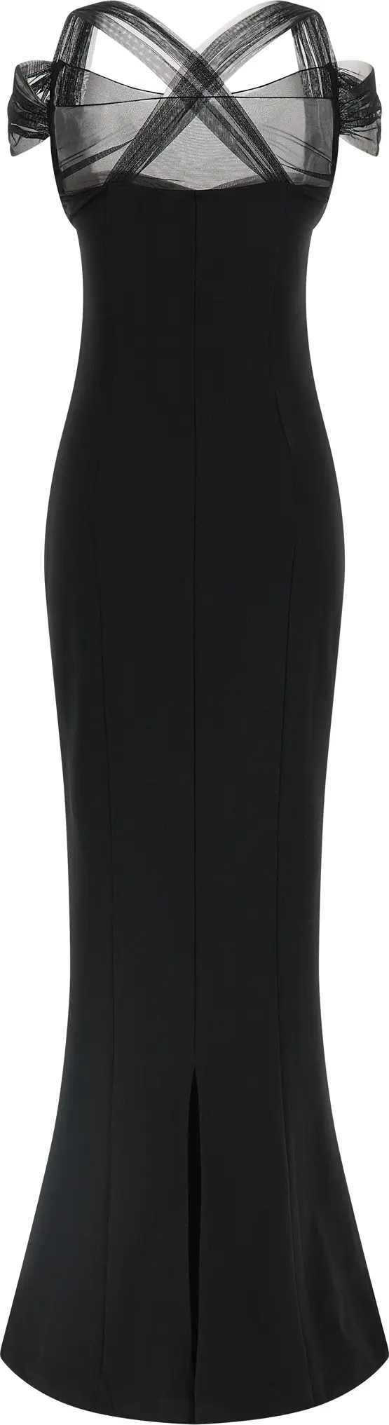 Maxi Dress Nensi Dojaka Draped Padded Cup