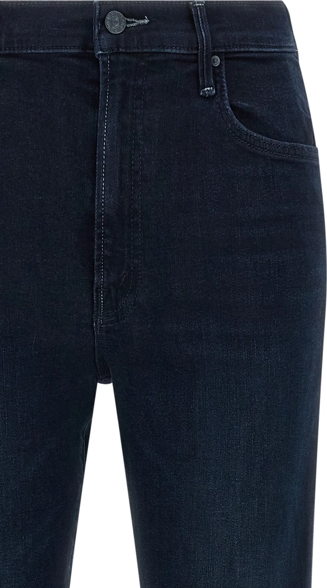 Mother Denim Ko'k Shimcha O'rta Bel Uslubida
