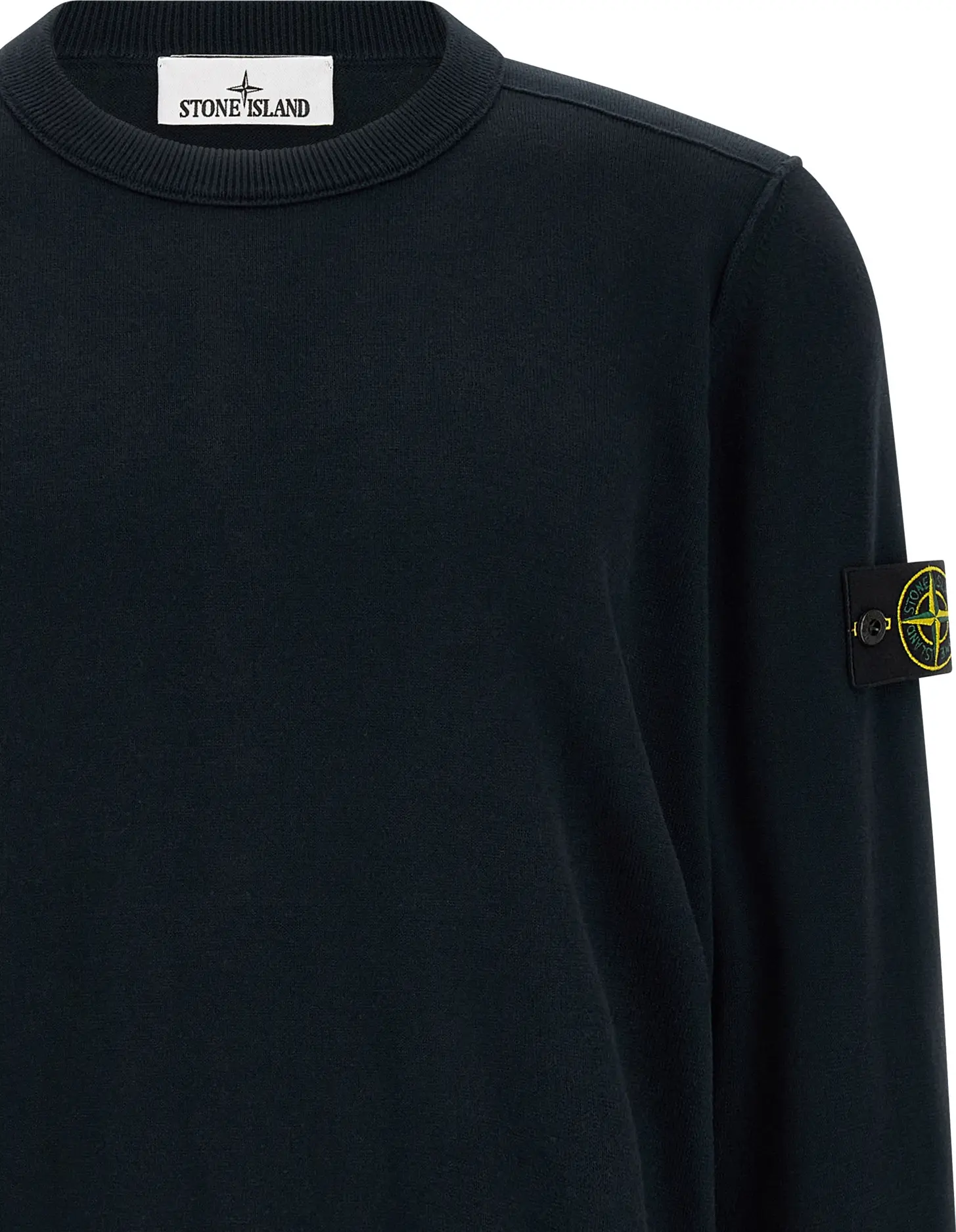Blue Cotton Cardigan Stone Island