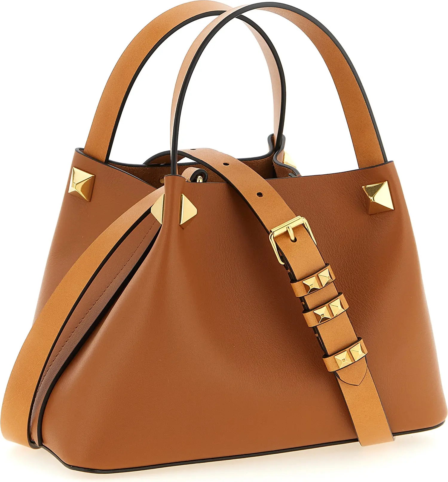 Tote Bag Valentino Garavani Brown Calfskin