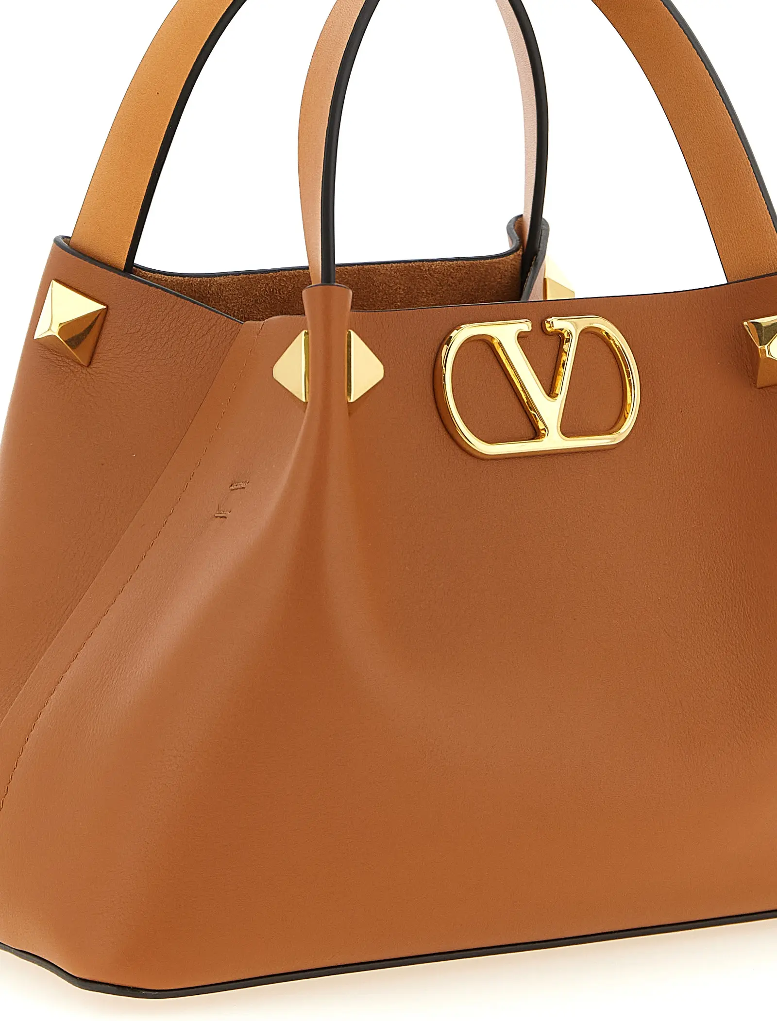 Tote Bag Valentino Garavani Brown Calfskin