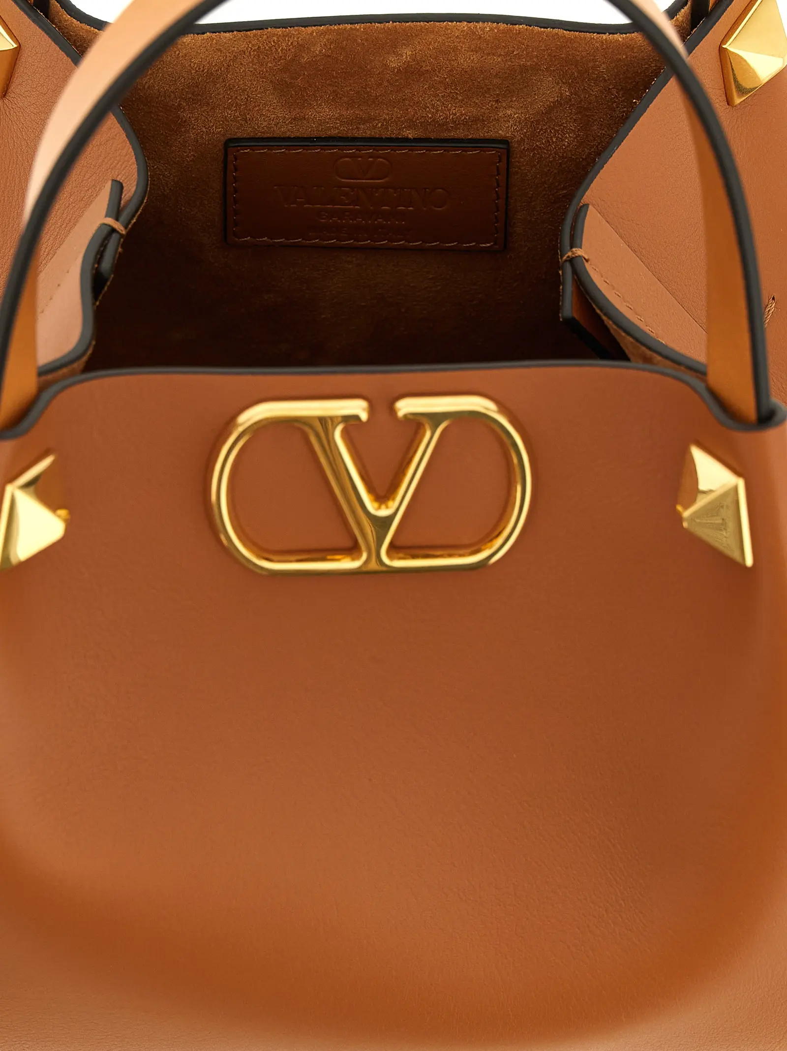 Tote Bag Valentino Garavani Brown Calfskin